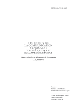 Analyse des enjeux de communication syndicale et méthodologie